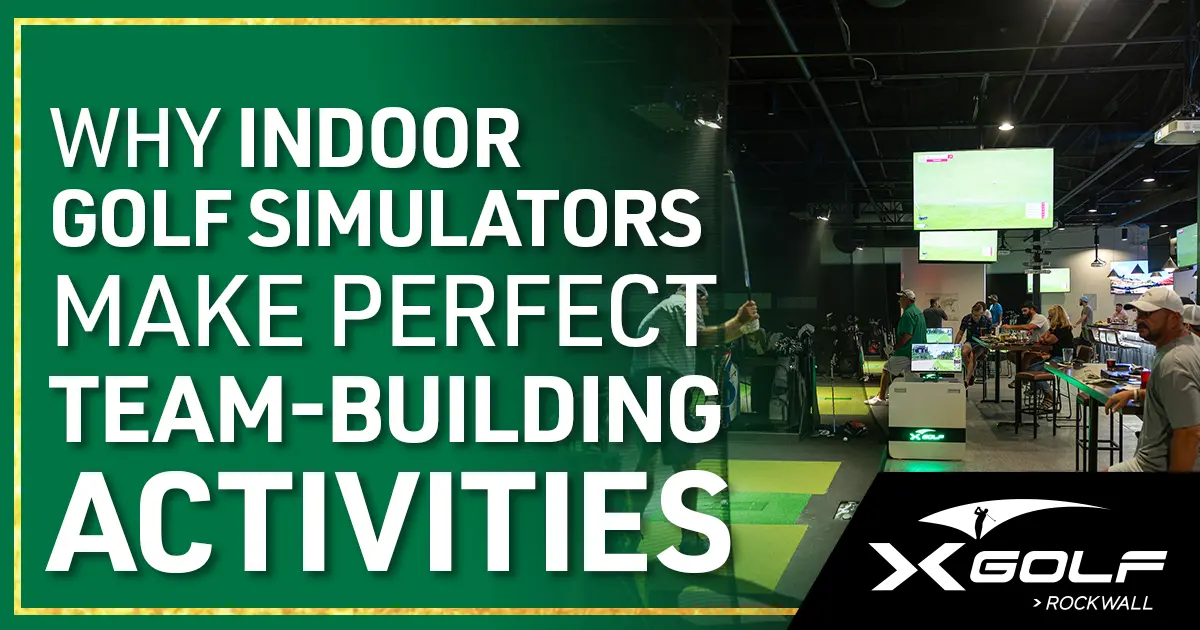 Why Indoor Golf Simulators Make Perfect Team-Building Activities. Groups enjoy multiple simulator bays at X-Golf.